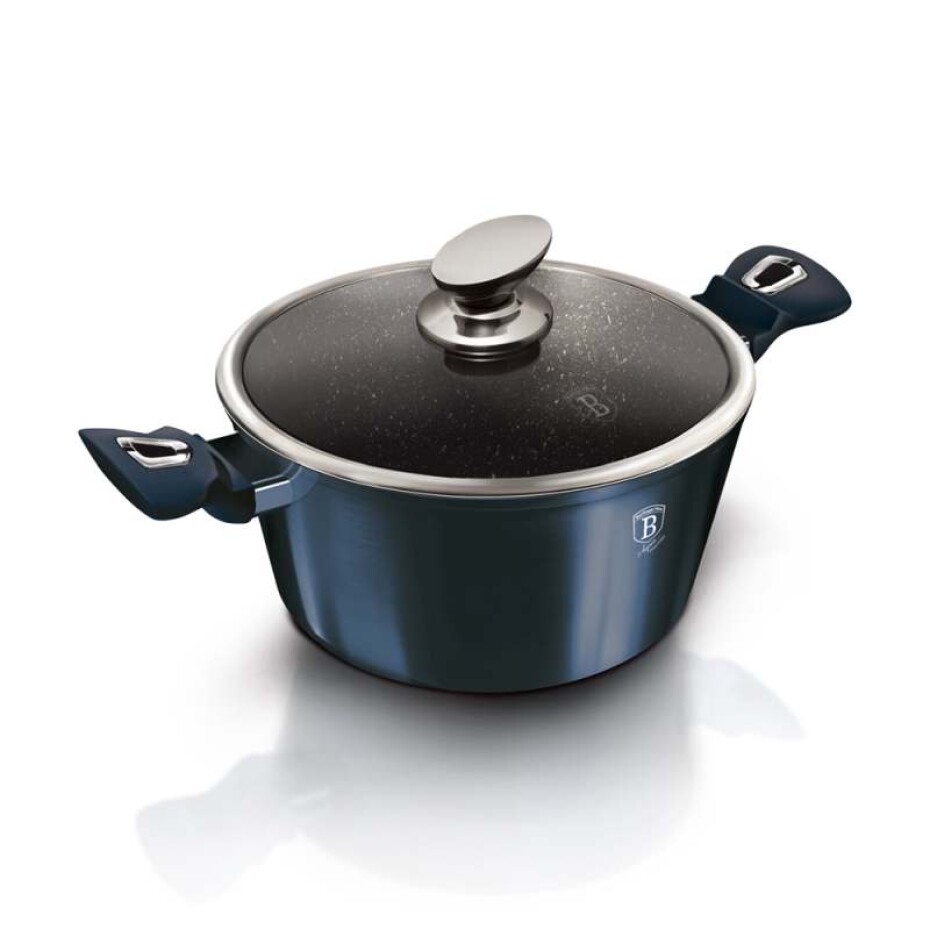BERLINGERHAUS Kastrol s mramorovým povrchem a poklic 30 cm Metallic Line Aquamarine Edition BH-7148 - main (3)
