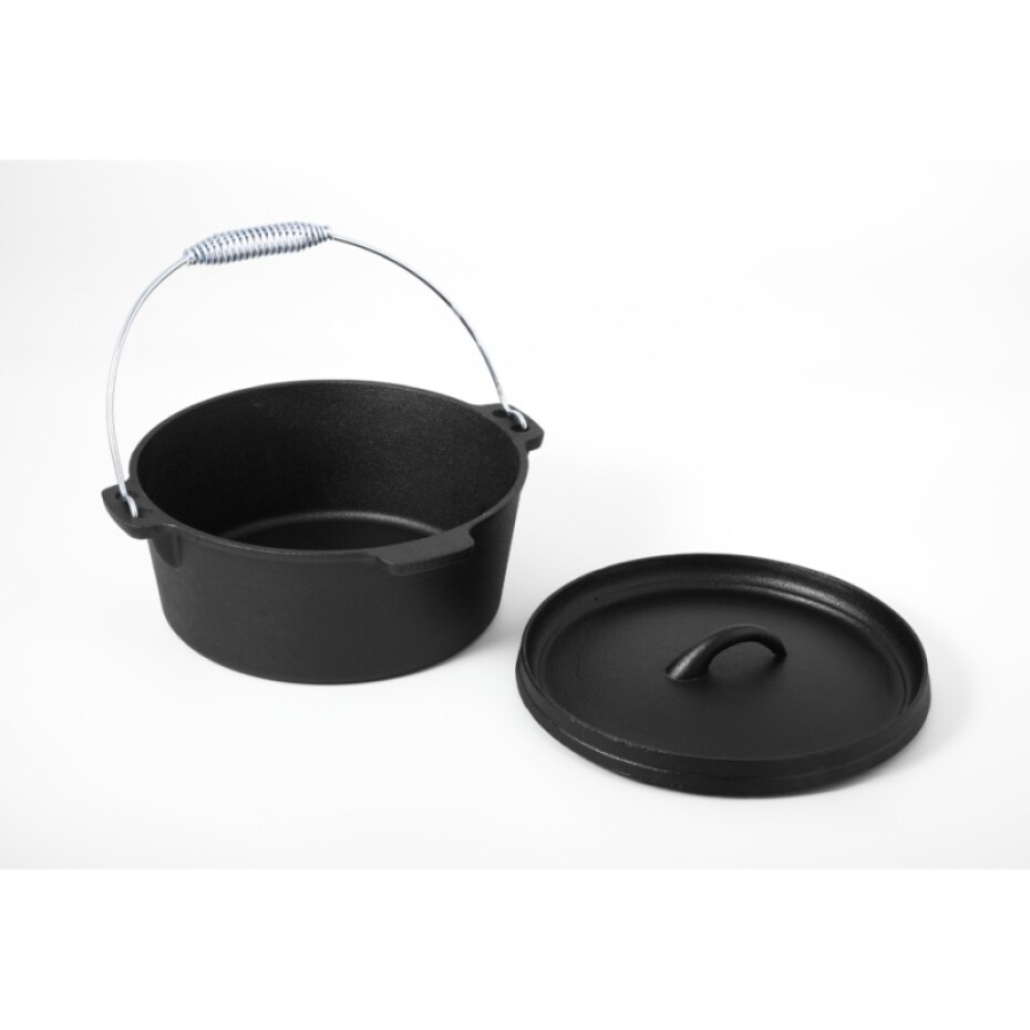 CS SOLINGEN Litinový hrnec na grilování a vaření na otevřeném ohni pr. 24 cm PARILLA CS-993587 - main (1)