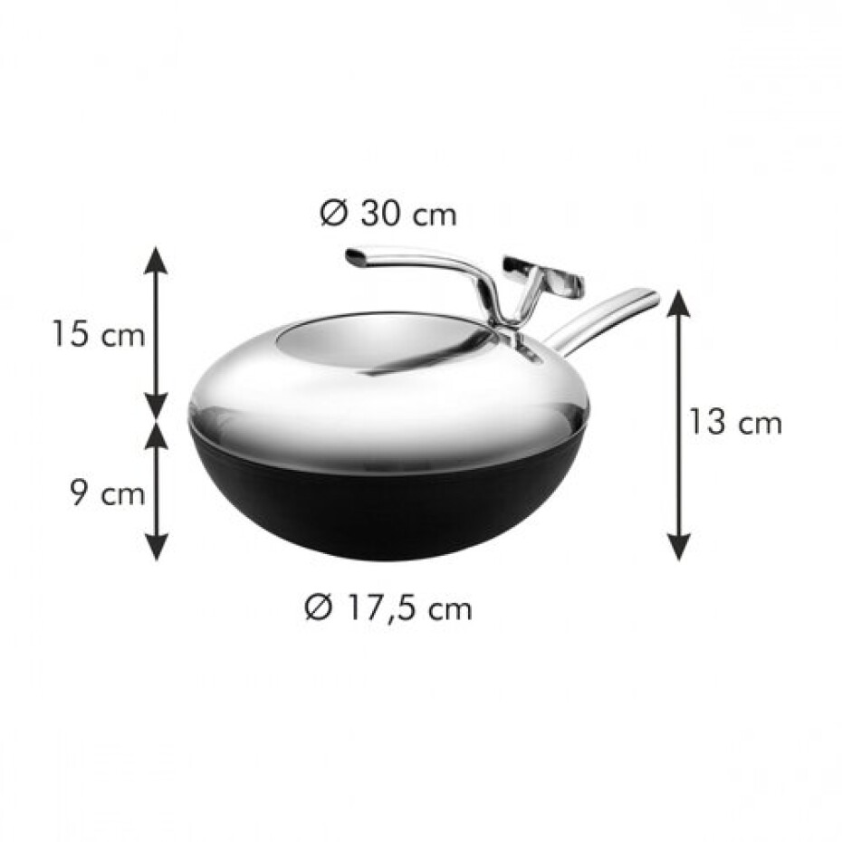 TESCOMA wok PRESIDENT ø 30 cm, s poklicí  - main (2)