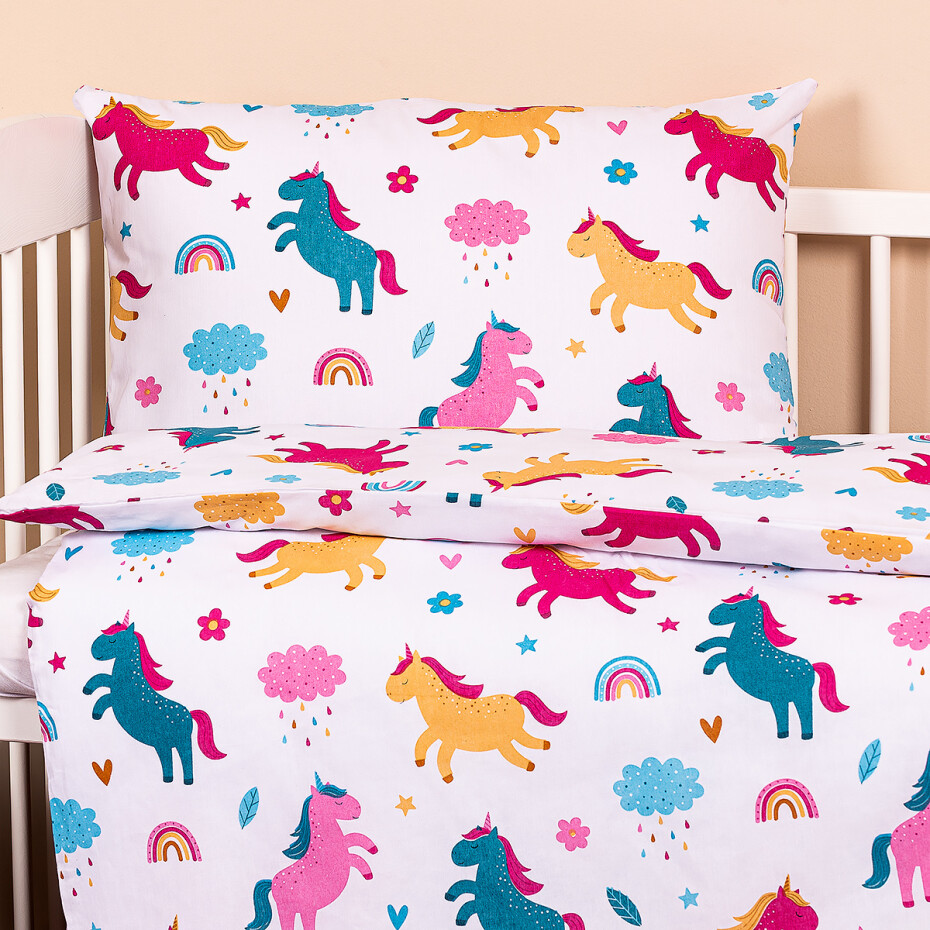 4Home Dětské bavlněné povlečení Unicorn , 100 x 135 cm, 40 x 60 cm - main (1)