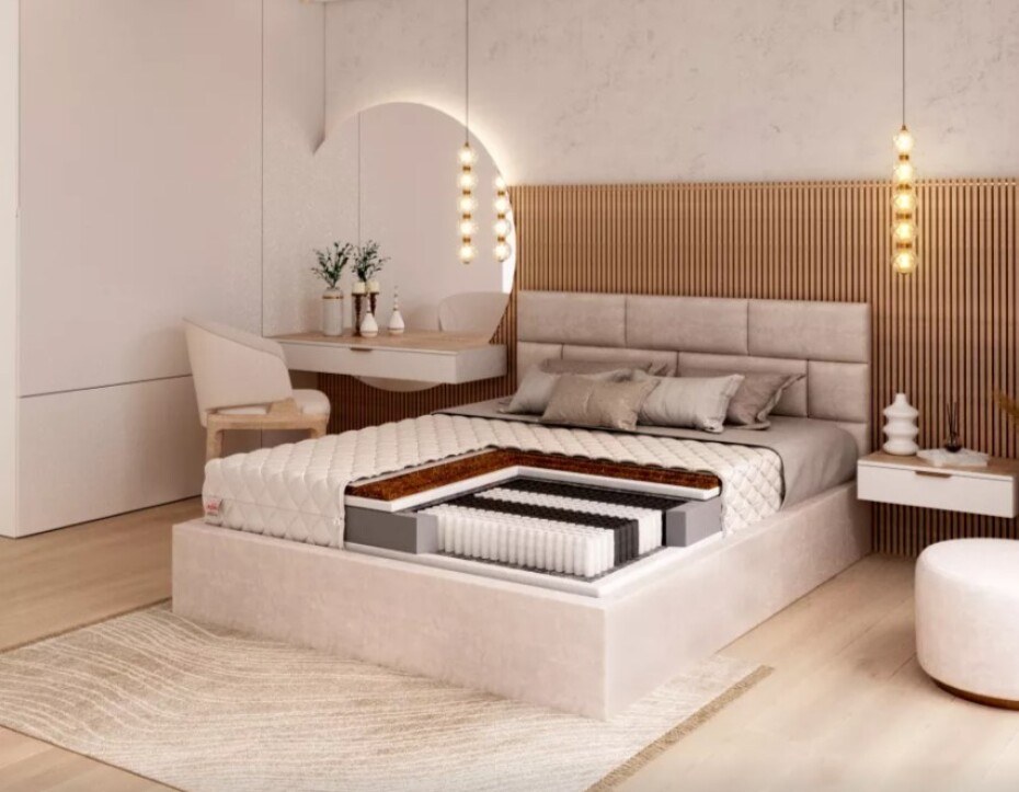 FDM Taštičková matrace GRADO Jersey | 200 x 200 cm - main (3)