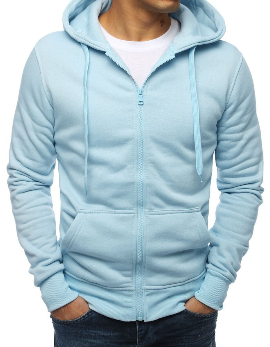 Nebesky modrá pánská mikina s kapucí BX4246 XL - main (0)